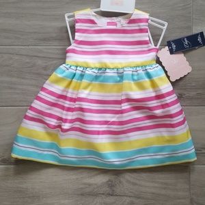 Stripped summer girls dress